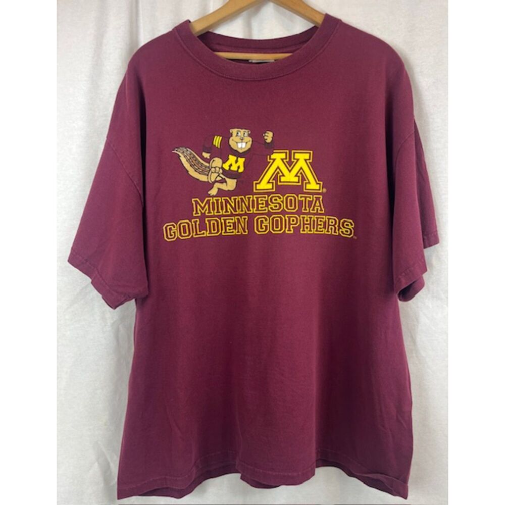 Vintage Minnesota Golden Gophers T-shirt Tee NCAA Basketball Adult Size